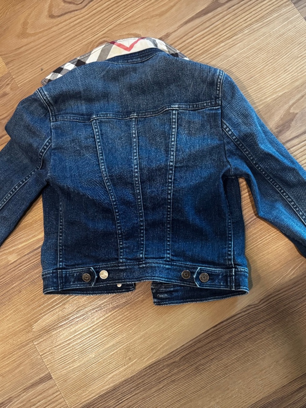 Authentic Designer Burberry Brit Denim Jean Jacket Blue S
